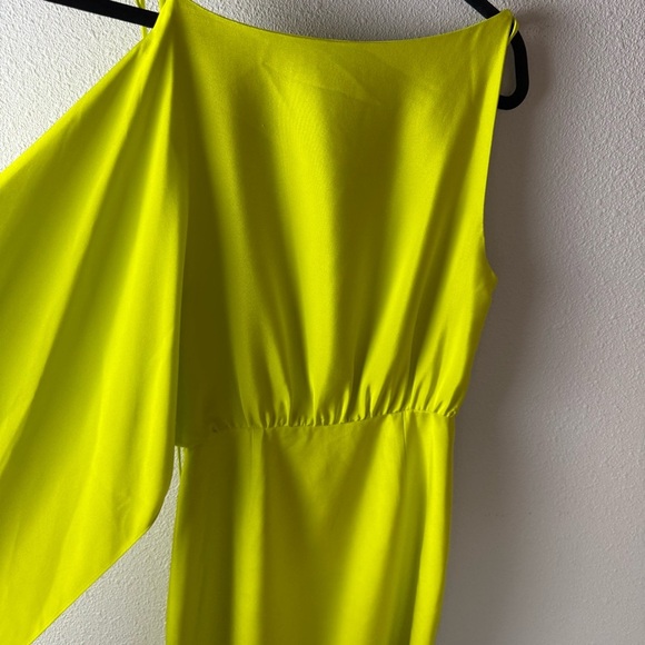 Alexis Wesley Dress Chartreuse Green One-Shoulder Long-Sleeve Mini A-Line XS - Picture 16 of 16